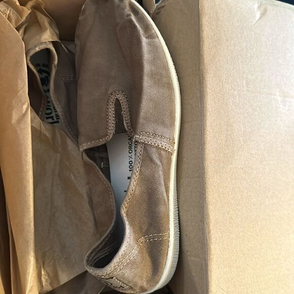 Natural World Eco Friendly Old Poplar in Beige Vegan Slip On Loafers | 37 - Picture 3 of 5